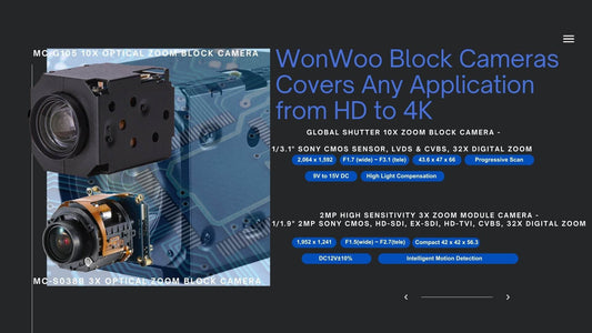 WonWoo Block Cameras Covers A Diversity Of Applications - Block-Cameras
