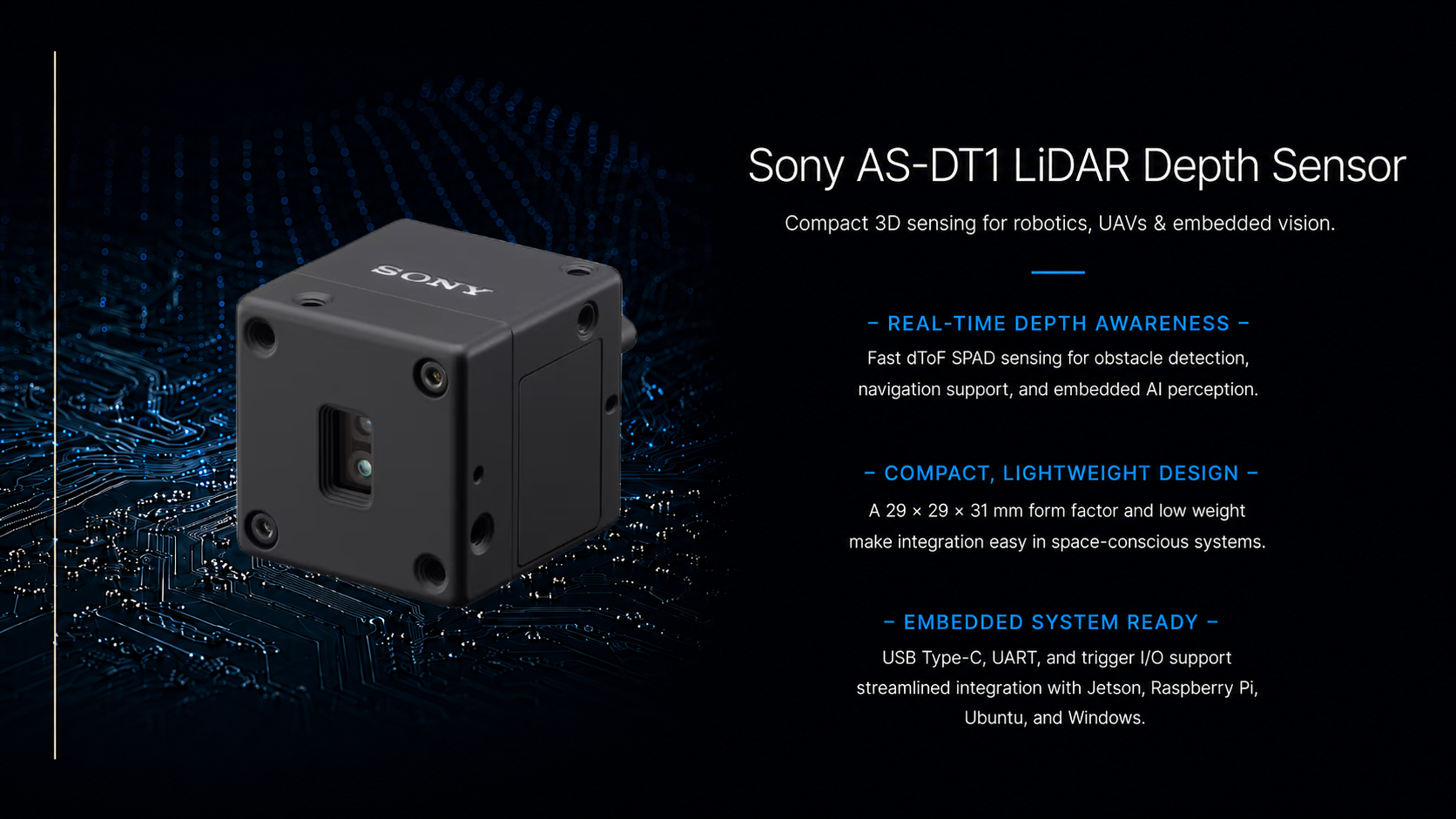 Sony AS-DT1 LiDAR Depth Sensor – Block-Cameras