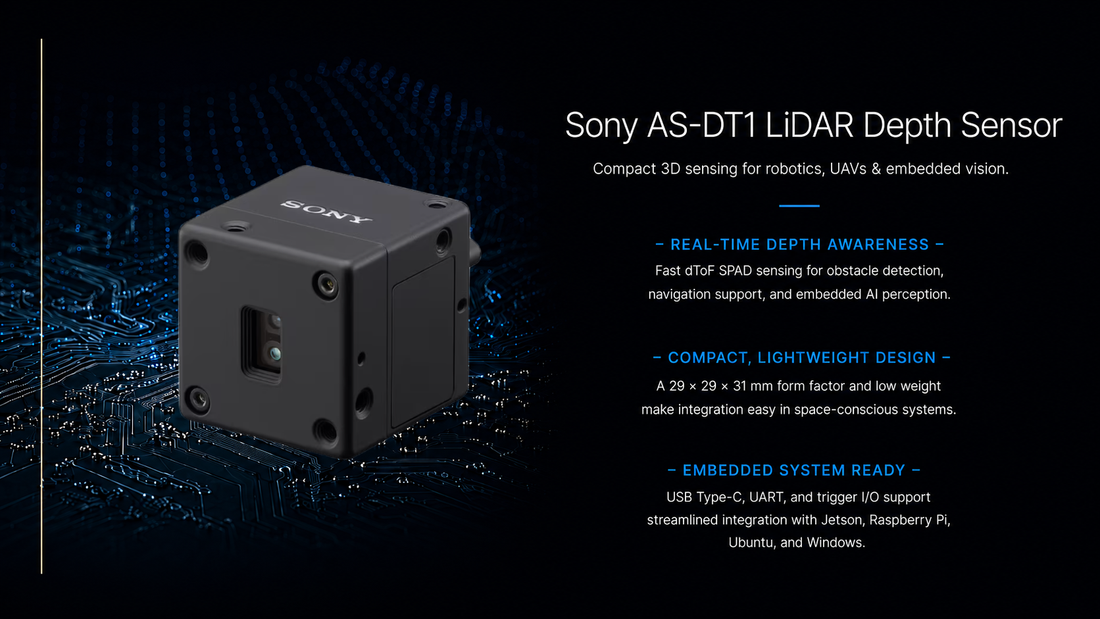 Sony AS-DT1 LiDAR Depth Sensor: Compact 3D Sensing for Robotics, UAVs & Embedded Vision