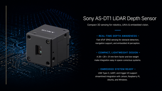 Sony AS-DT1 LiDAR Depth Sensor: Compact 3D Sensing for Robotics, UAVs & Embedded Vision