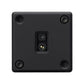 Black as-dt1 with circular camera lens ports and corner screws on a white background