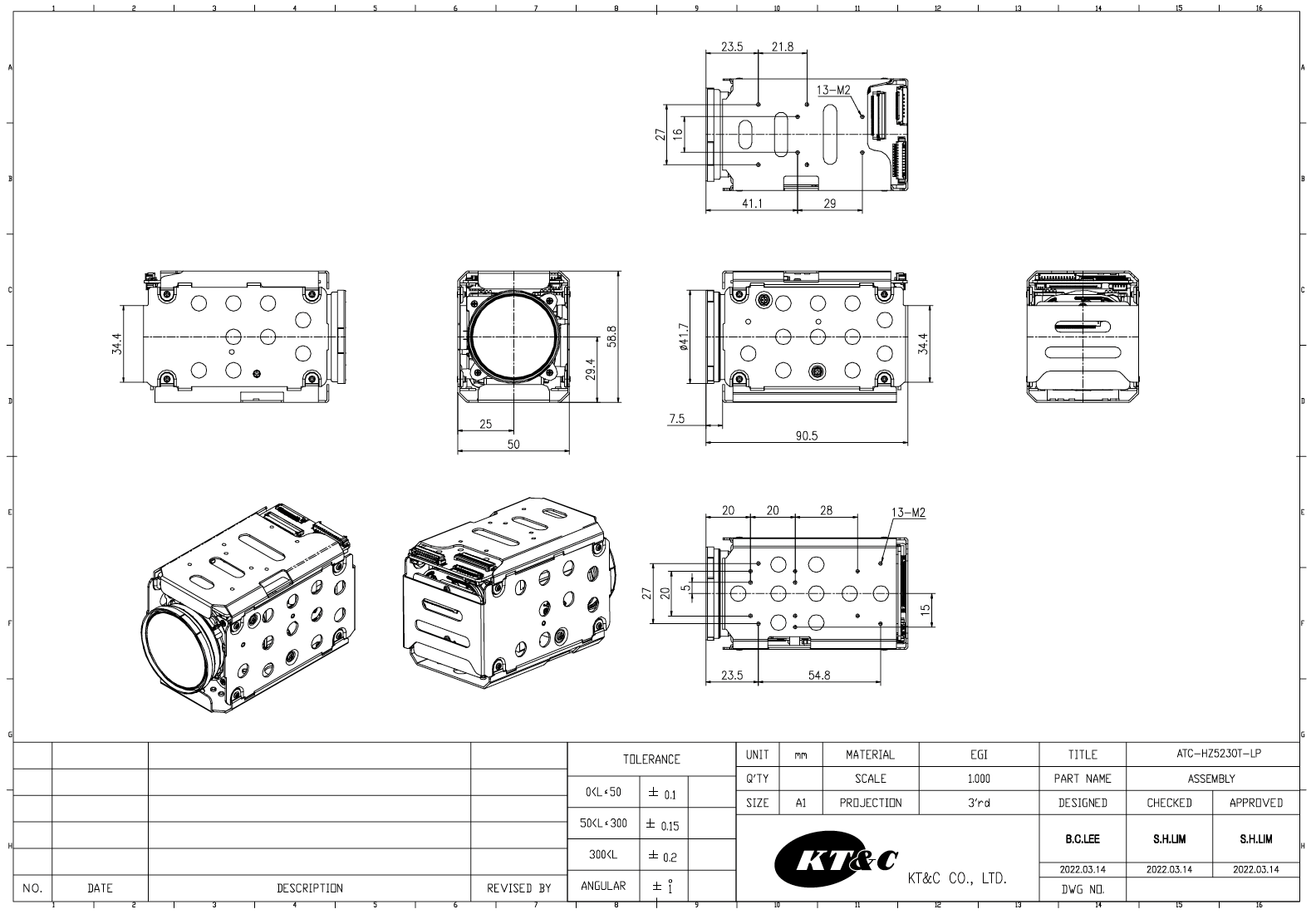 ATC-HZ5230T-LCN Dimensions Diagram