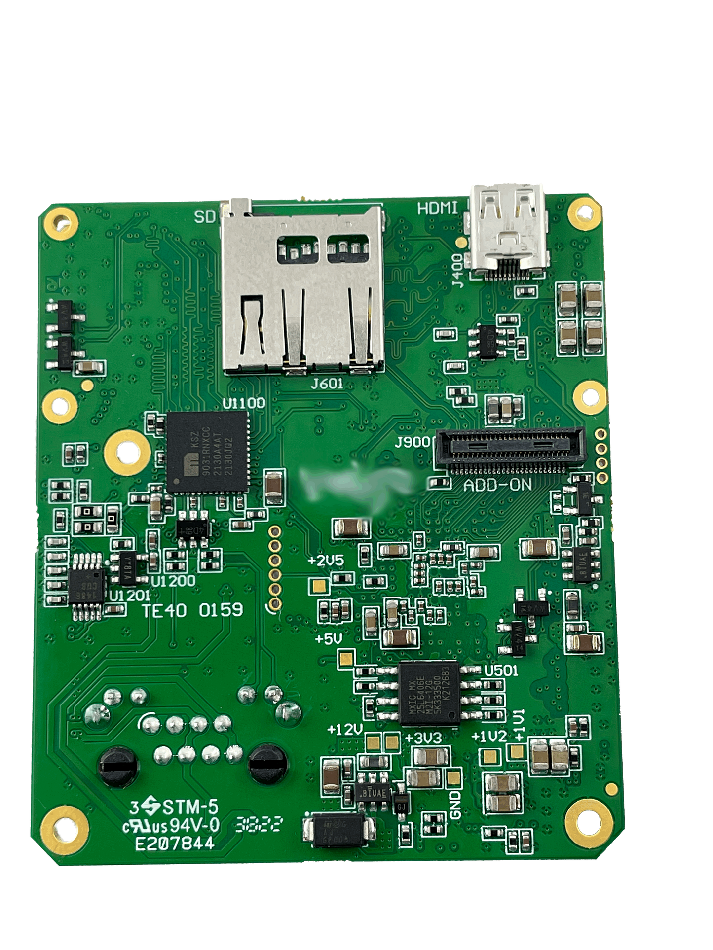 H.264/H.265 IP Video Streaming Interface Boards for HD and 4K Block Cameras Bottom View