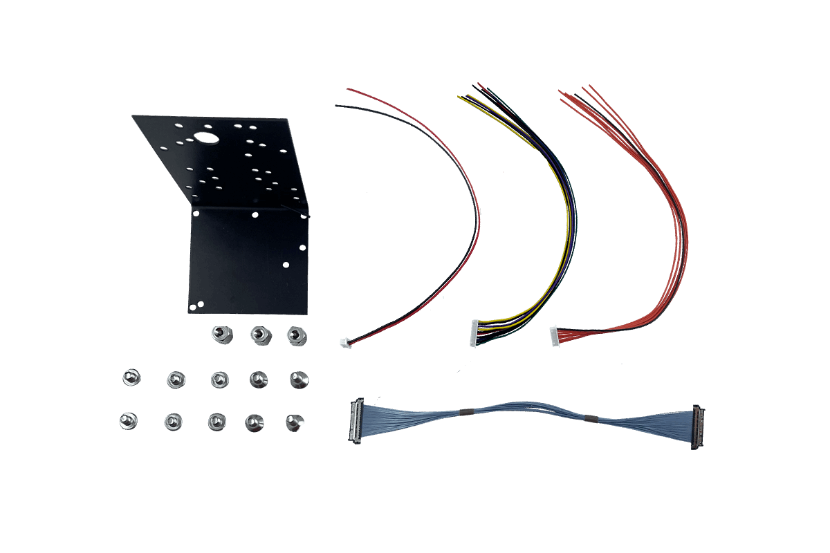 3G/HD-SDI Interface Boards for HD Block Cameras Cables And Bracket View