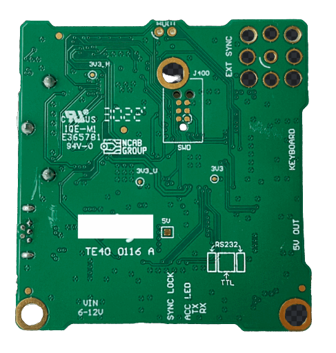 HDMI 4K Interface Boards for 4K Block Cameras Bottom View