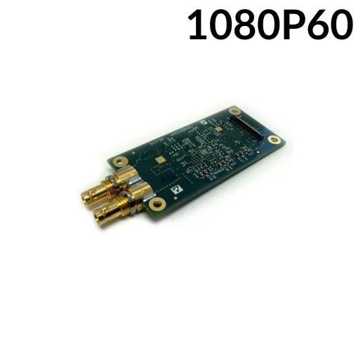 ip encoder board with gold connectors on a white background, featuring '1080P60' text.
