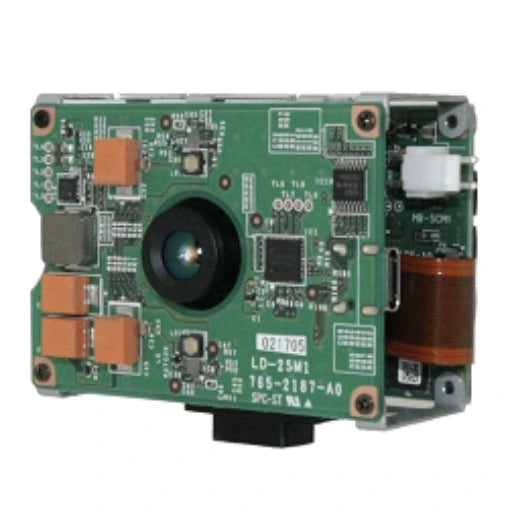 SCM-ToF1 Camera with components on a white background