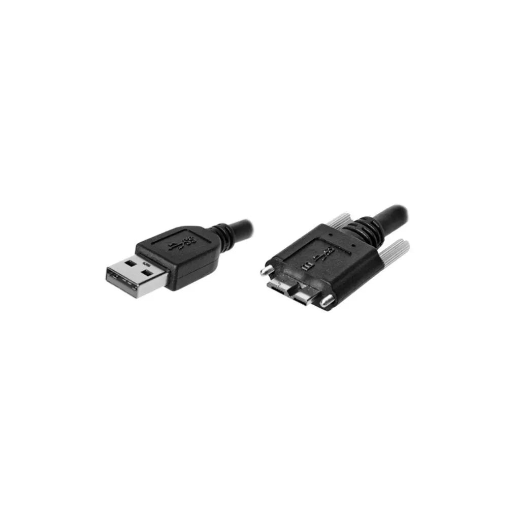 Two black USB connectors on a white background