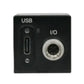 VCC-20U051 back panel with USB and I/O ports on a white background