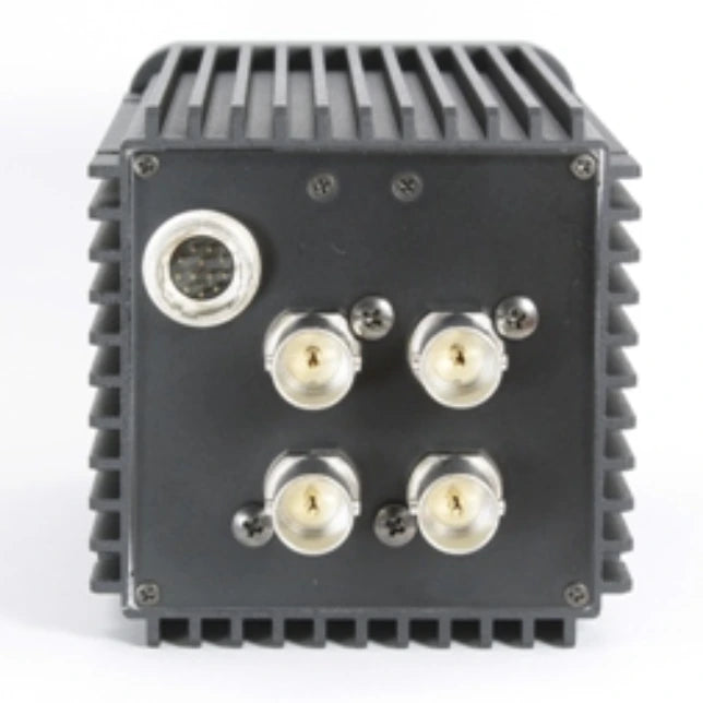 VCC-4K2 camera with multiple connectors on a white background