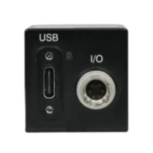 VCC-8U101C back panel with USB and I/O ports on a white background